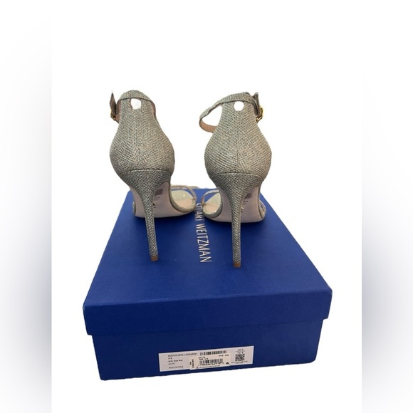 NIB Stuart Weitzman Women’s Nudistcurve 100 Ankle Strap Sandals in size 10 - Picture 8 of 11